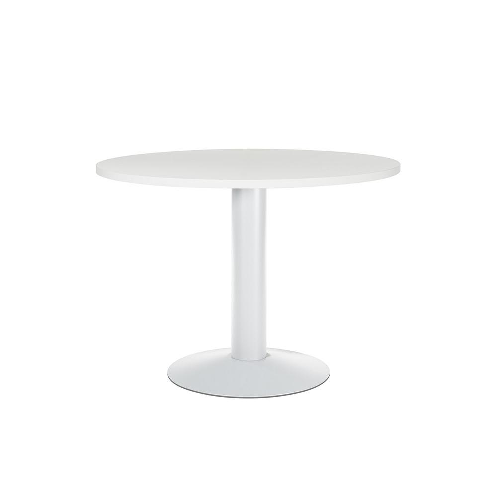 Mesa reunión circular Rocada 100cm x 74cm 3005ATW04  blanco-blanco