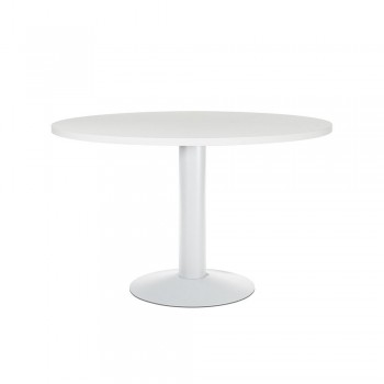 Mesa reunión circular Rocada 120cm x 74cm 3006ATW04 blanco-blanco