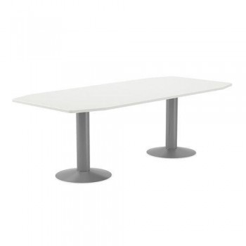 Mesa reunión pie Rocada 220x100x72cm 3003ATW04 blanco-blanco