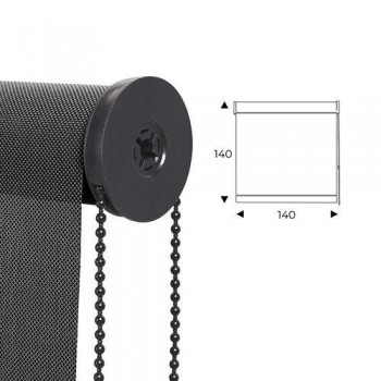 Cortina Enrrollable Rocada ROLL14-14079005 140x140cm Gris/Negro