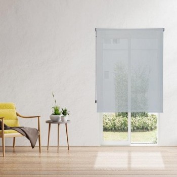 Cortina Enrrollable Rocada ROL14-18079005 140x180cm Gris Mecanimso Negro