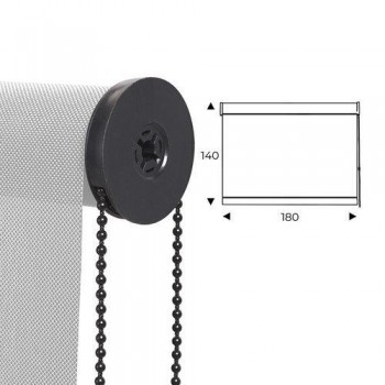 Cortina Enrrollable Rocada ROL18-14079005 180x140cm Gris Mecanismo Negro