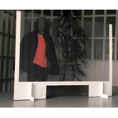 Mampara de protección Pardo semirrígida