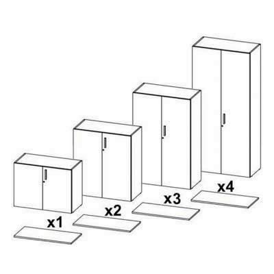 Armario Puertas Completas Melaminadas 103x45x90cm 70.4809 Roble