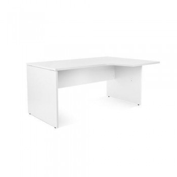Mesa Rocada forma L Izquierda 160x110 2053AW04V26 Blanco-Blanco