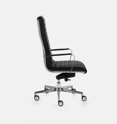 Sillón de dirección Dile Office Dalma-Trinity mecanismo basculante respaldo alto polipiel negro S2550000300VA11