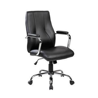 Sillón de dirección Rocada Decai mecanismo basulante símil piel negro 988V22