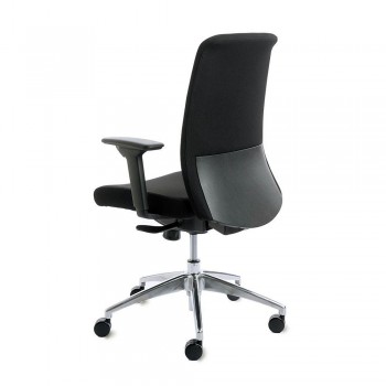 Silla dirección Saiko Rocada mecanismo sincro con brazos negro 944V23-4