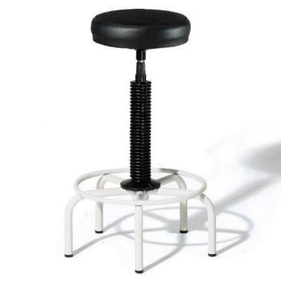 Taburete Mars 900 Estructura Metalica Tapizado En Negro