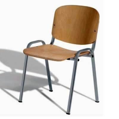 Silla Confidente Class Madera 974S Sin Brazos