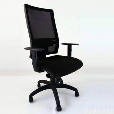 Silla Cult-Xema 02XENAMSYABSGLR Mecanismo Sincro Sin Brazos Negro