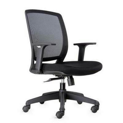 Silla Blue-Luna 02LUNAMNABSG Mecanismo Basculante Con Brazos Negro