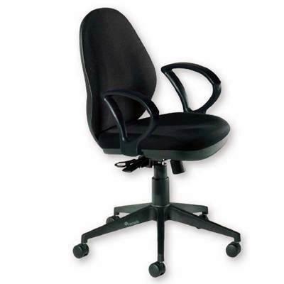 Silla De Oficina Allison 939V19-4 Mecanismo Sincro Con Brazos  Negro