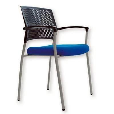 Silla Confidente Clapton 906-a Respaldo Polimerado Negro