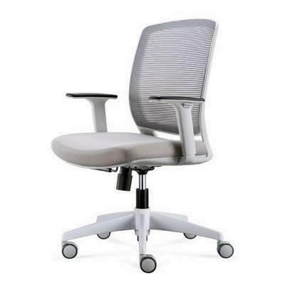 Silla Blue-Luna Grey Mecanismo Basculante Con Brazos Regulables Gris