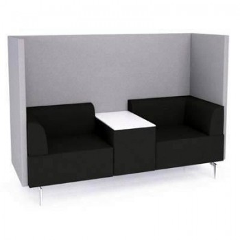 Sofa Doble Magnetico 1805-4-1 Con Pantalla Trasera y Lateral Color Negro y Gris