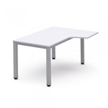 Kit Mesa Executive L Derecha Rocada 180x110 2052AD04 Aluminio/Blanco