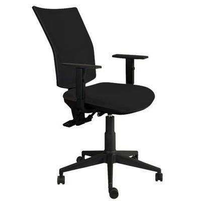 Silla operativa de oficina Vincolo Linkin-Athenea respaldo malla mecanismo asyncro con brazos negro