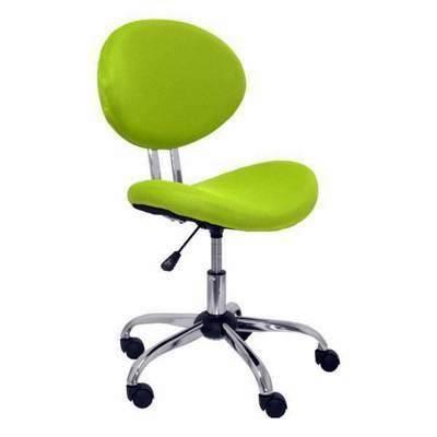 Silla Piqueras y Crespo Fame-Albendea mecanismo giratorio sin brazos verde
