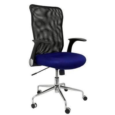 Silla De Oficina Maroon-Minaya 4031AZ Mecanismo Basculante Con Brazos Azul