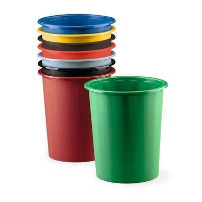 Papelera Faibo 305 Plastico Negra 305-02