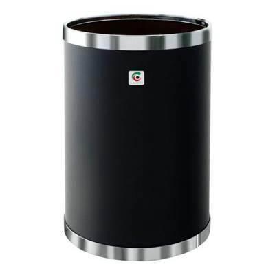 Papelera metálica Cilindro forrada P-18