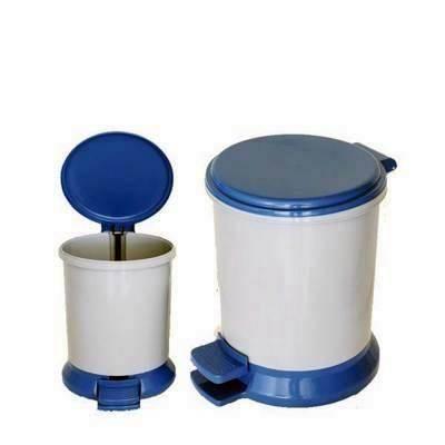 Papelera 7022 Con Pedal 8L 34x28x35cm Azul/Gris