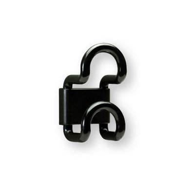 Colgador doble Unilux Fil 1 colgador negro