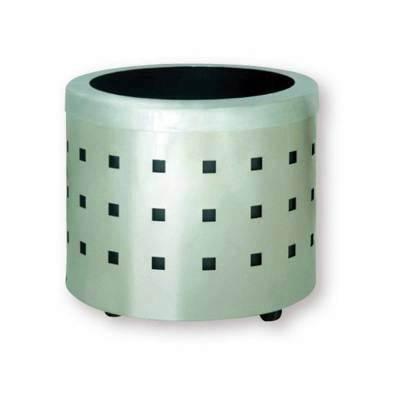 Jardinera Metalica 733-R-PL Redonda Perforada 30x31cm