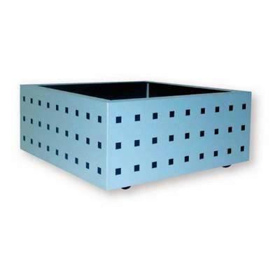 Jardinera Metalica 721-R-PL Cuadrada Perforada 47x25x47cm