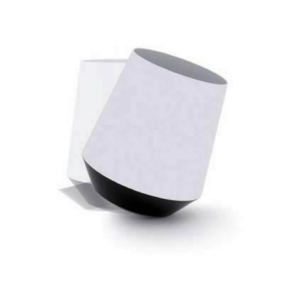 Papelera balanceo Made in Design Biel 17l diam 29,9x36cm blanco