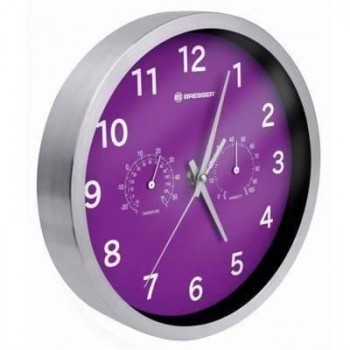 Reloj pared Pilalip redondo 25cm. violeta 0010210.8