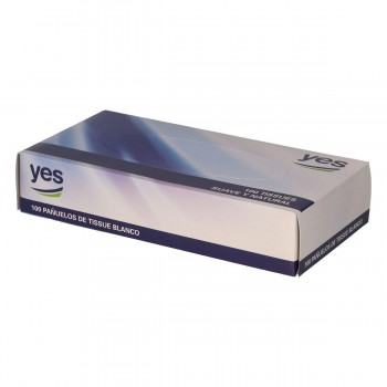 Pañuelos faciales yes C/100 unidades 20x21 24748