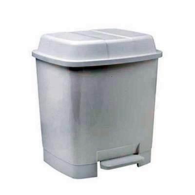 Papelera con pedal Faibo plástico 22l 30x25x31cm blanco