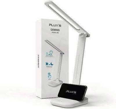 Lampara escritorio plegable, tactil, 3 modos de iluminacion, soporte para movil 131 Fluxs