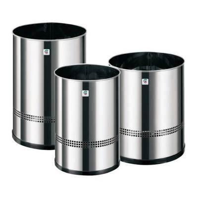 Papelera acero inoxidable Cilindro P-45
