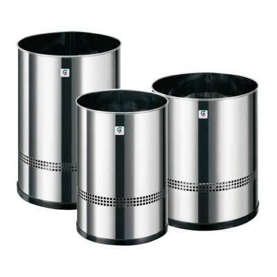 Papelera acero inoxidable Cilindro P-46