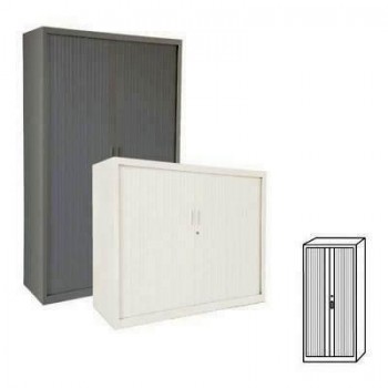 Armario de persiana puertas madera verticales 120x220x45cm estantes no incluidos