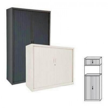Altillo para Armario de persiana puertas verticales madera 120x50x45cm