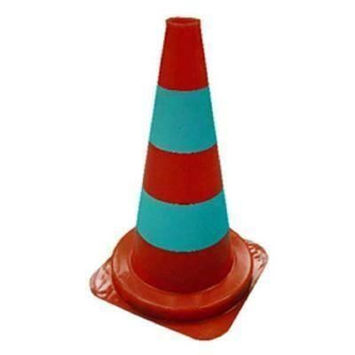 Cono de señalización reflectante Bunzl PVC altura 50cm 20835