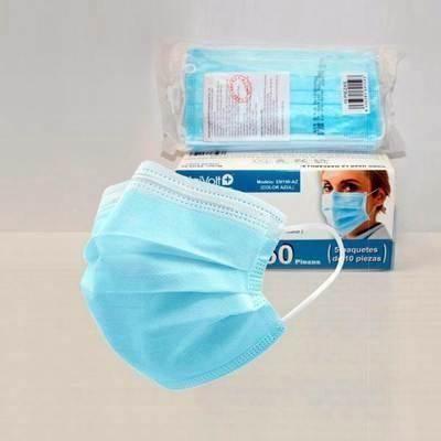 Mascarilla desechable 3 capas azul